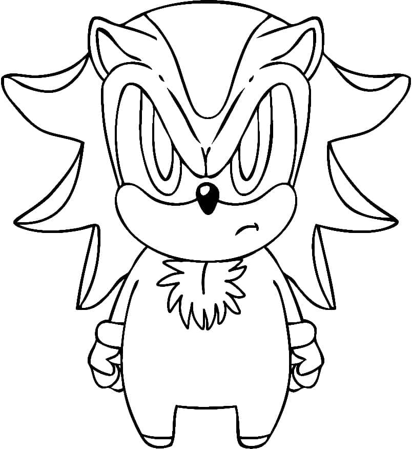 Utrolig Shadow Sonic fargeleggingsside