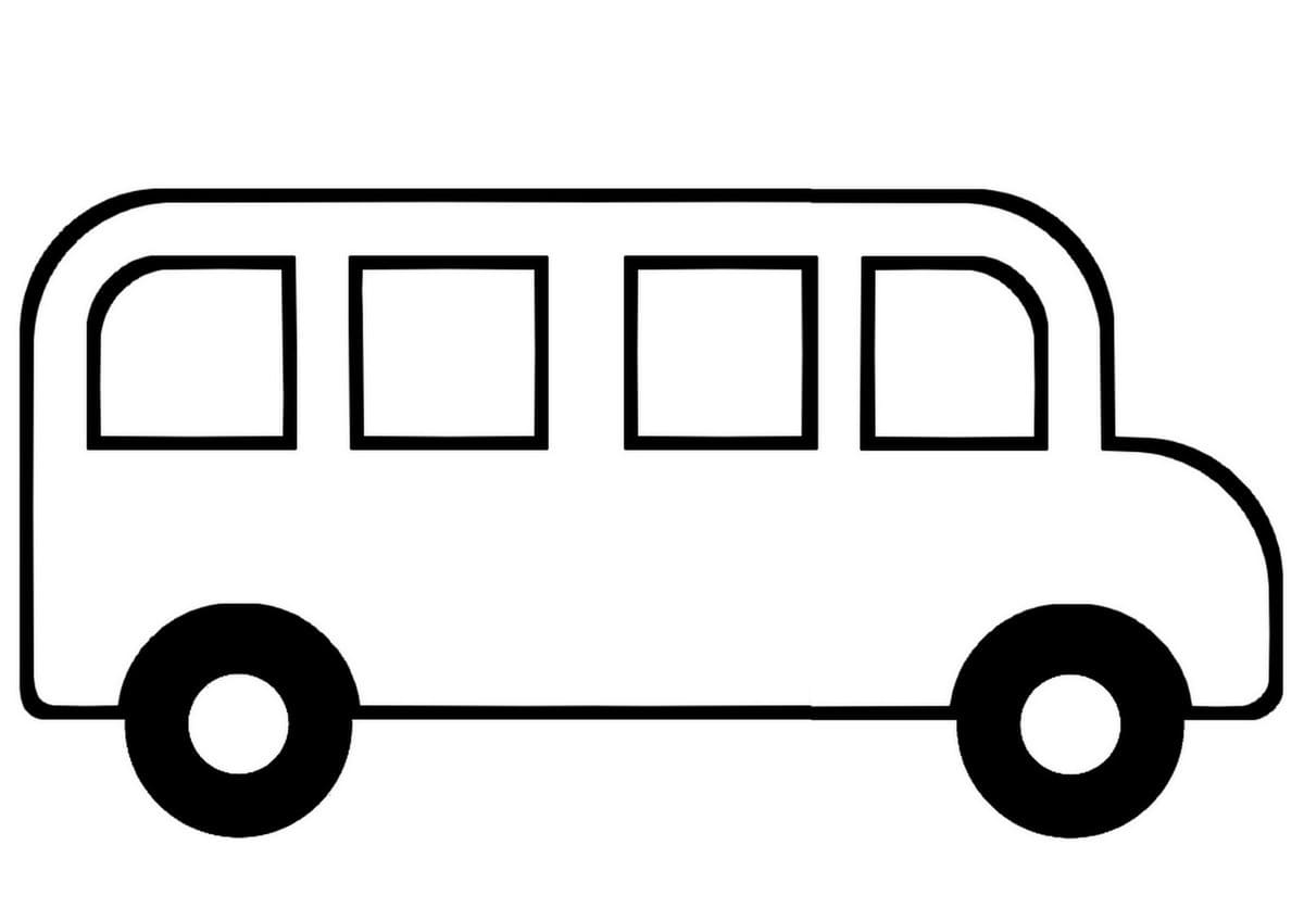 Utskriftbar Buss fargelegging