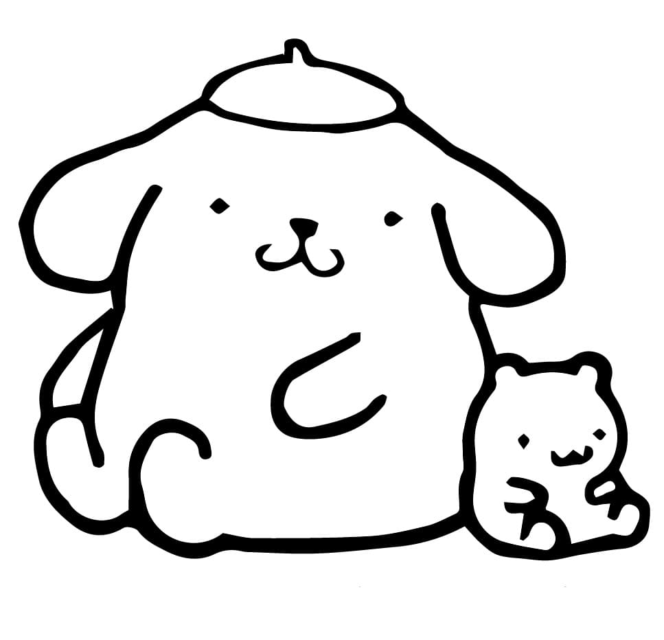 Utskriftbar Pompompurin fargelegging