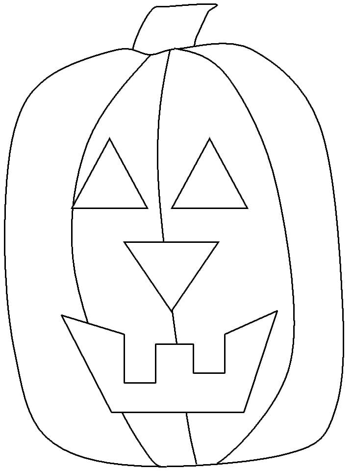 Veldig Enkel Halloween Gresskar fargelegging
