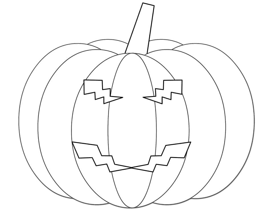 Veldig Lett Halloween Gresskar fargelegging