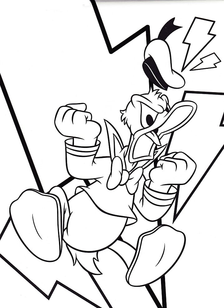Veldig Sint Donald Duck fargelegging