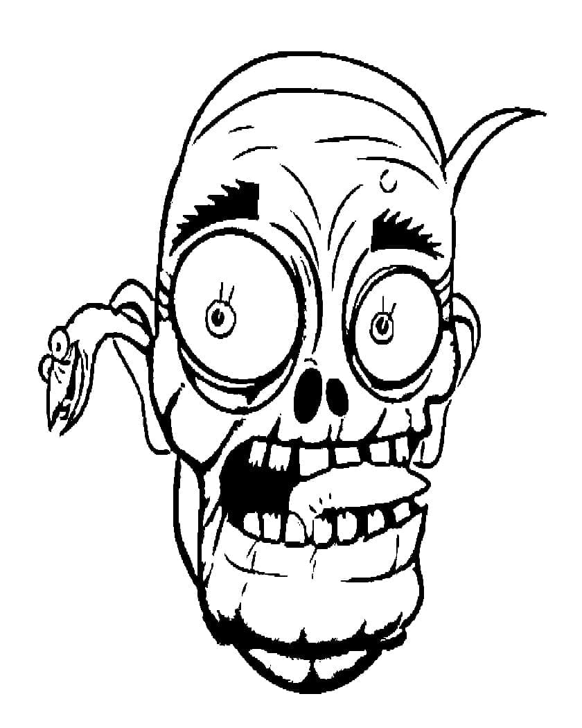 Zombi Halloween Maske fargelegging