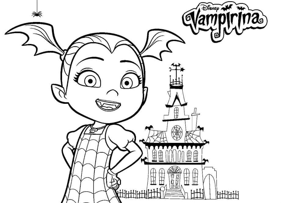 Animert Vampirina fargelegging