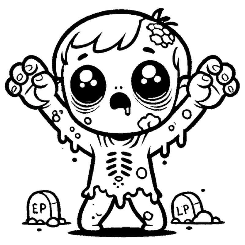 Animert Zombie fargelegging