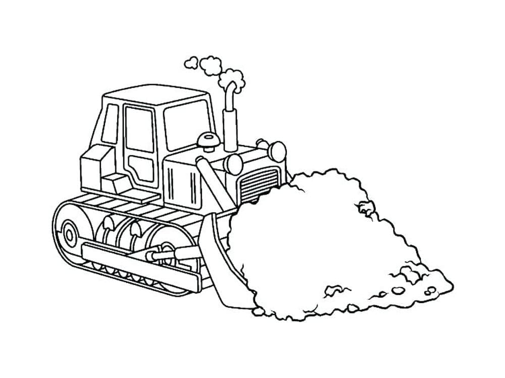 Arbeidende Bulldoser fargelegging