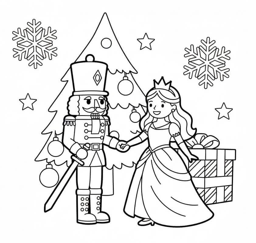 Bedårende Nøtteknekker fargelegging