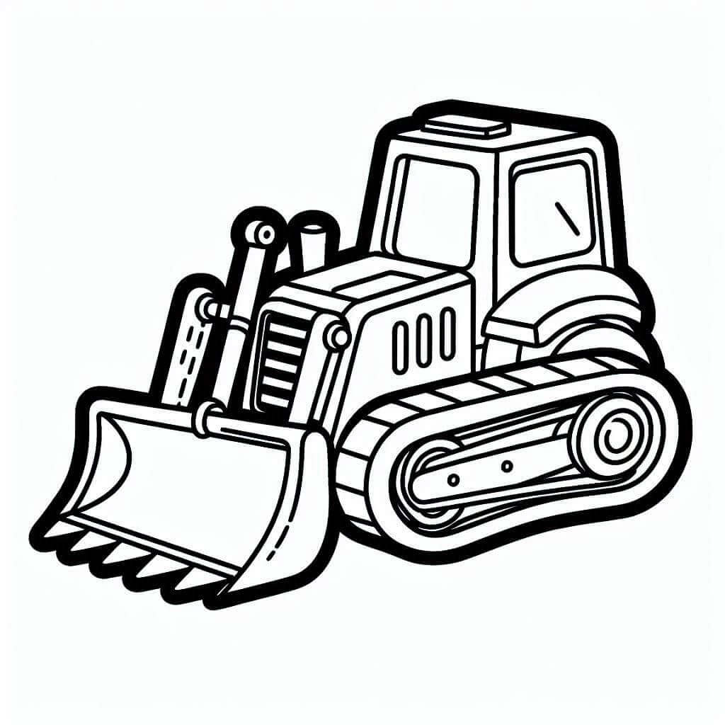 Bulldoser Bilde fargelegging