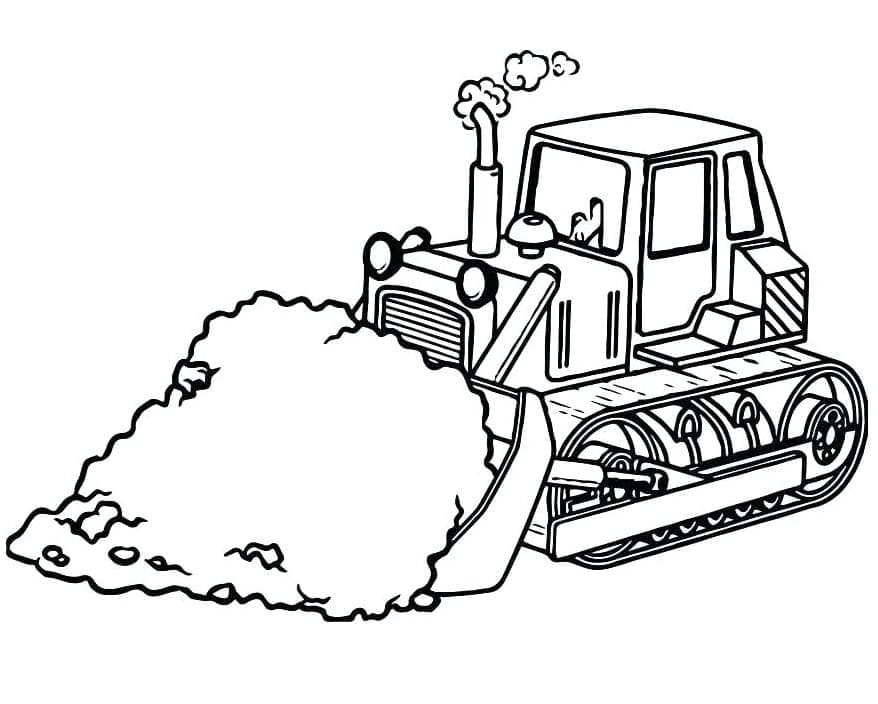 Bulldoser Bilder fargelegging