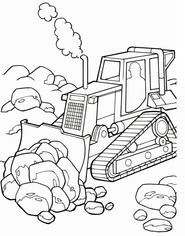 Bulldoser Foto fargelegging