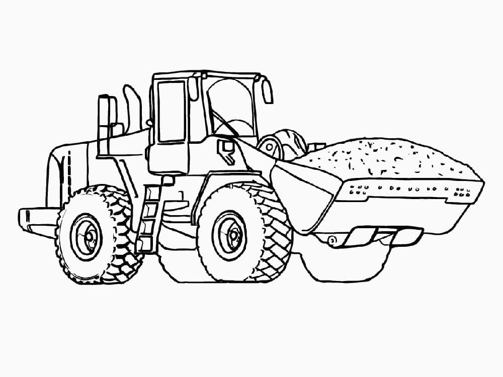 Bulldoser Gratis Utskriftbar fargelegging