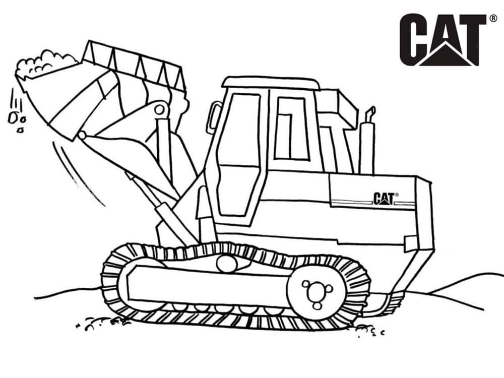 Bulldoser i Arbeid fargelegging