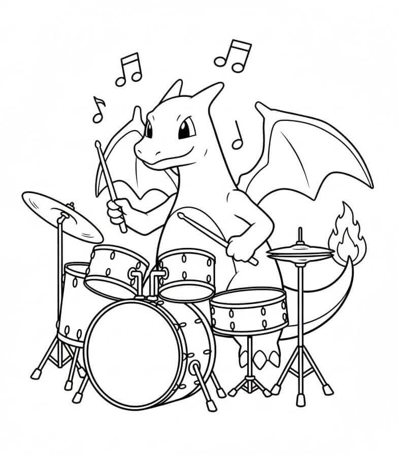 Charizard Pokemon fargelegging