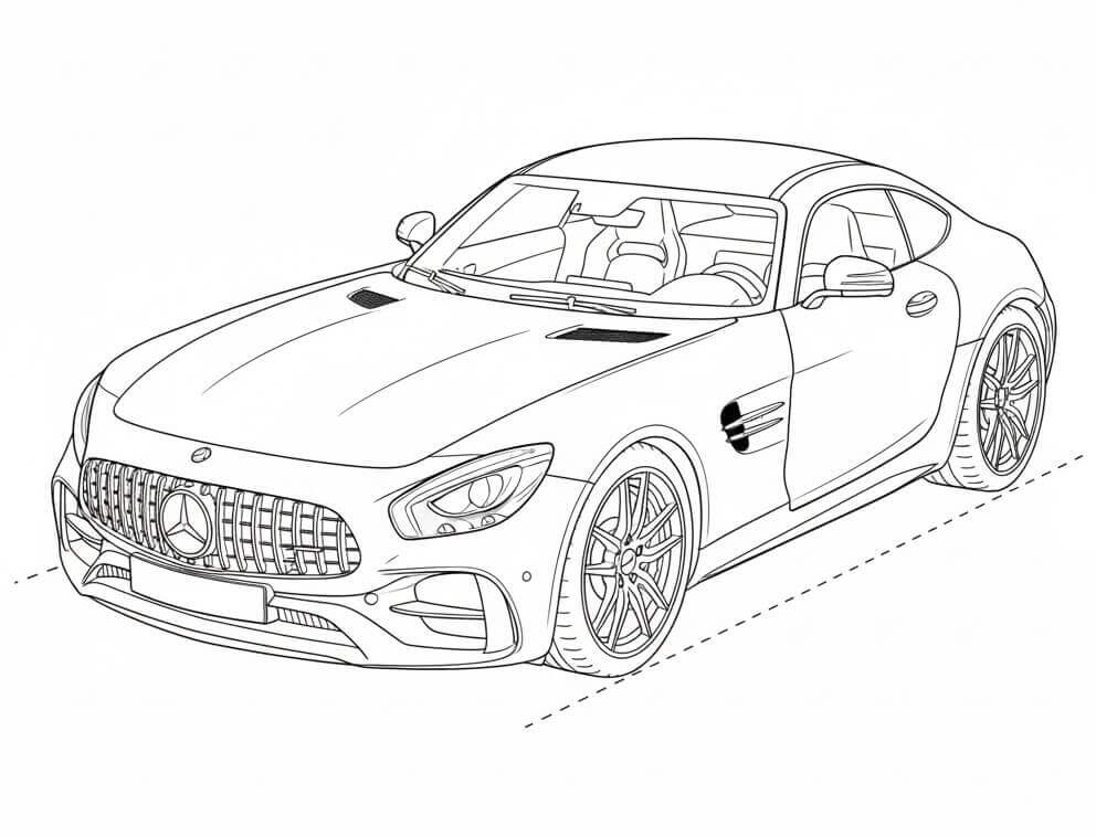 En Mercedes Bil fargelegging