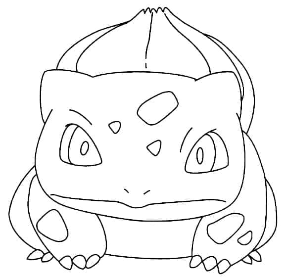 Enkel Bulbasaur fargelegging