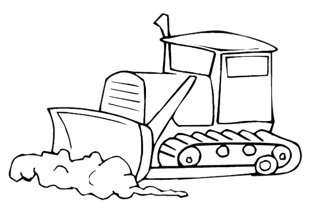 Enkel Bulldoser fargelegging