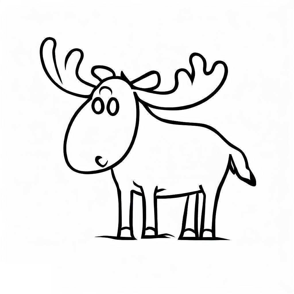 Enkel Elg fargelegging