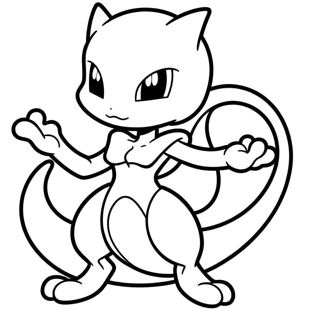 Enkel Mewtwo fargelegging