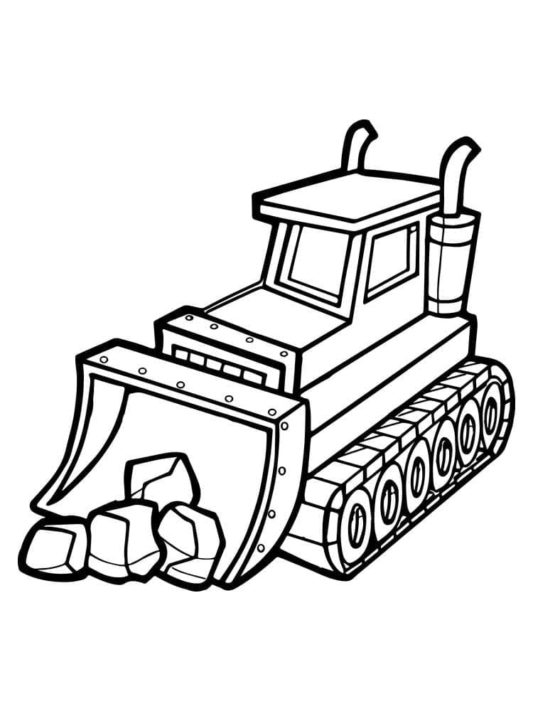 Fantastisk Bulldoser fargelegging