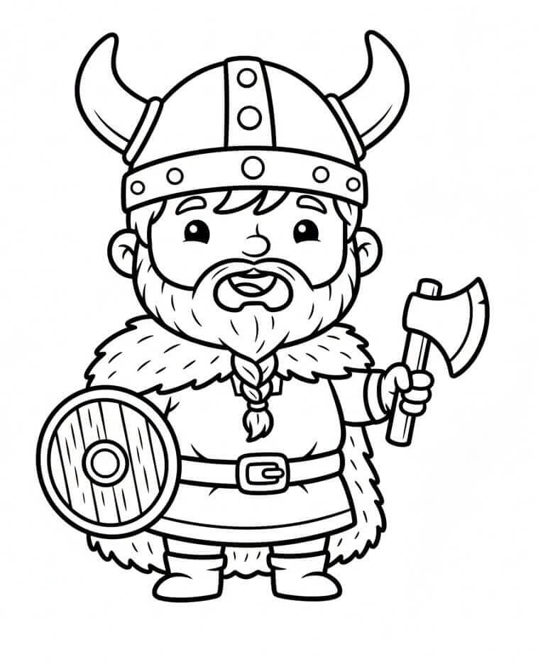 Fantastisk Viking fargelegging