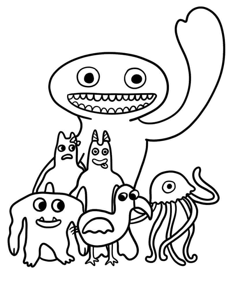 Garten of Banban å Skrive ut fargelegging