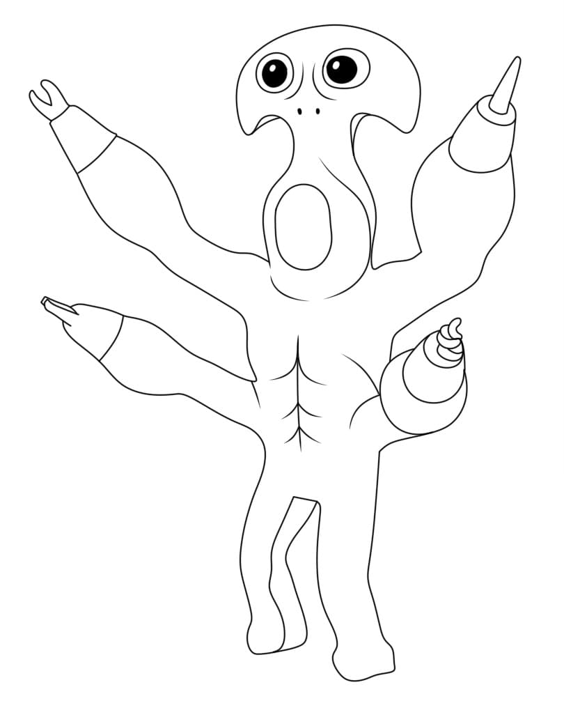 Garten of Banban for 1-åringer fargelegging