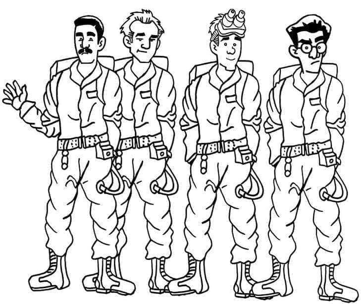 Ghostbusters for 4-åringer fargelegging