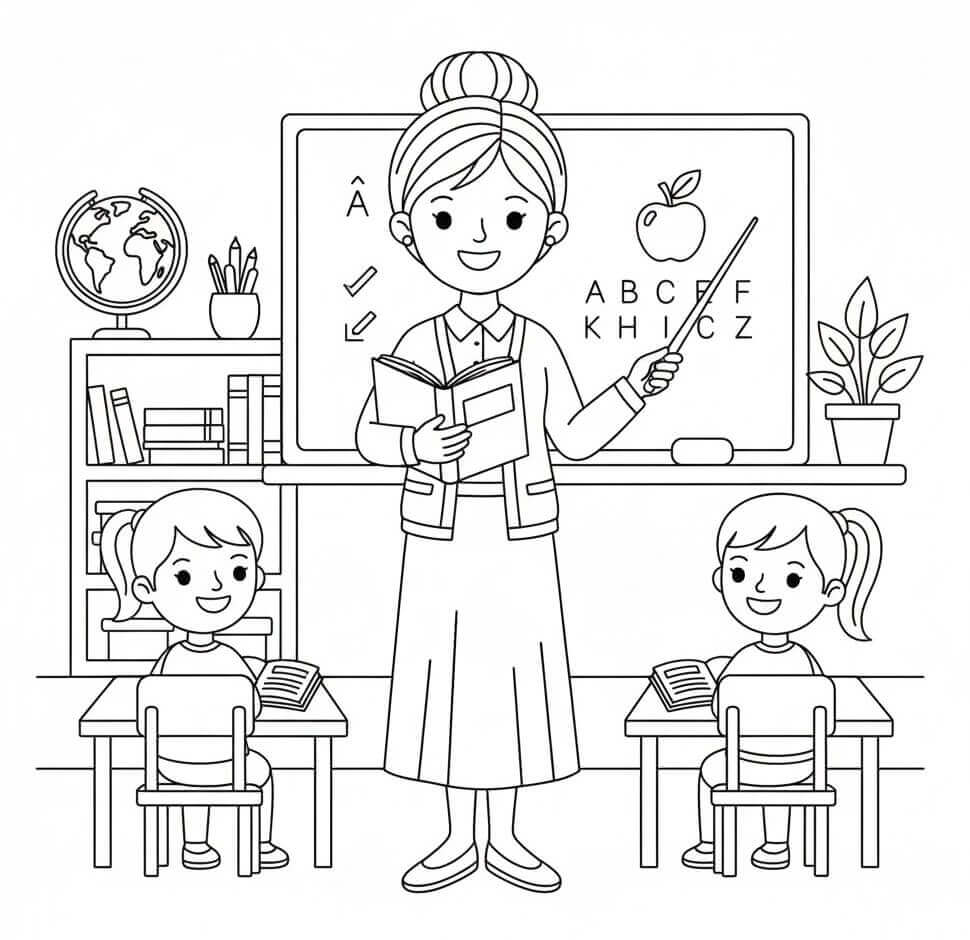 Glad Lærer fargelegging