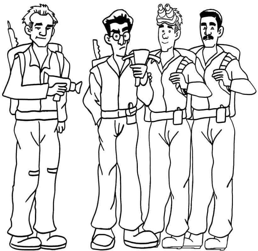 Gratis Ghostbusters fargelegging