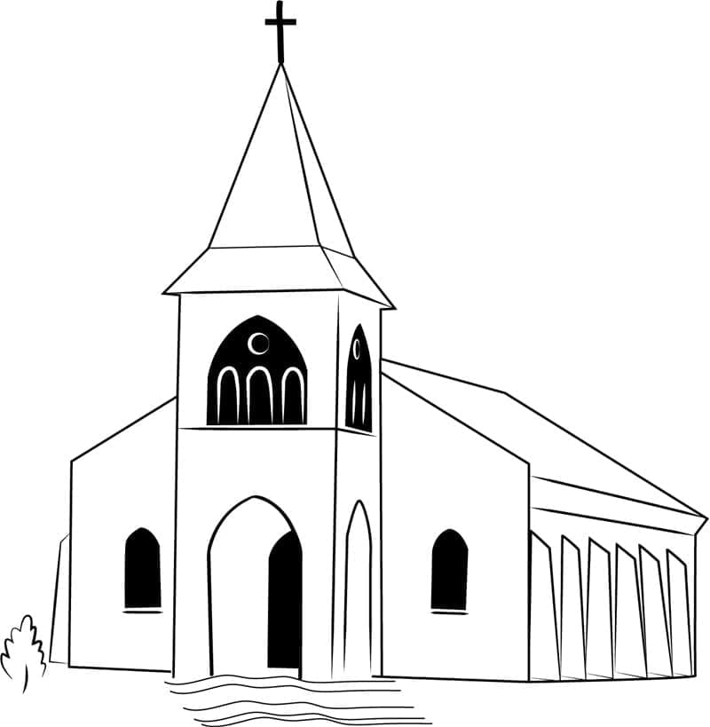 Gratis Kirke Bilde fargelegging