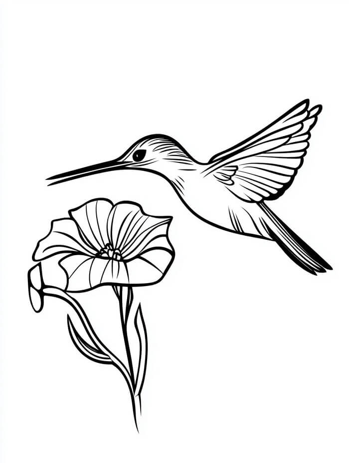 Gratis Kolibri Bilde fargelegging