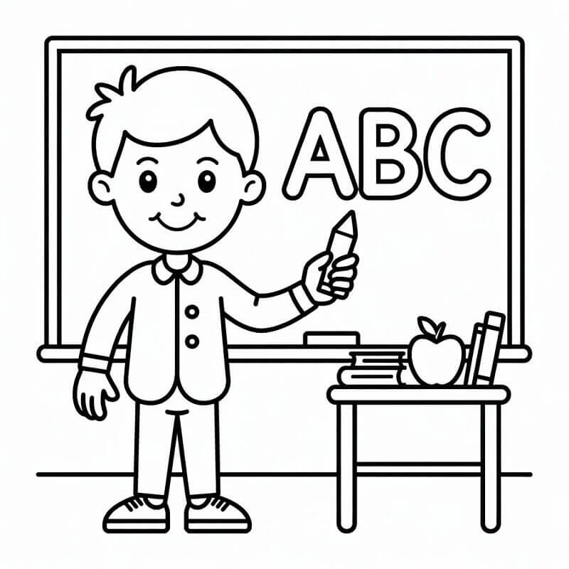 Gratis Lærer fargelegging