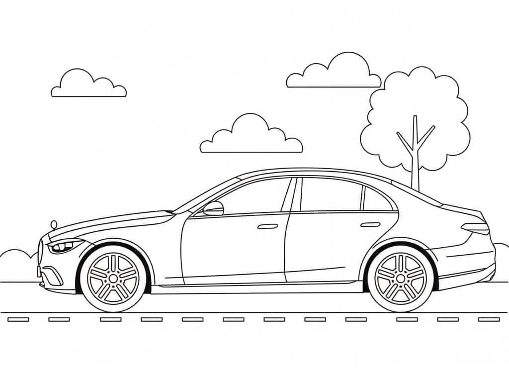 Gratis Mercedes fargelegging