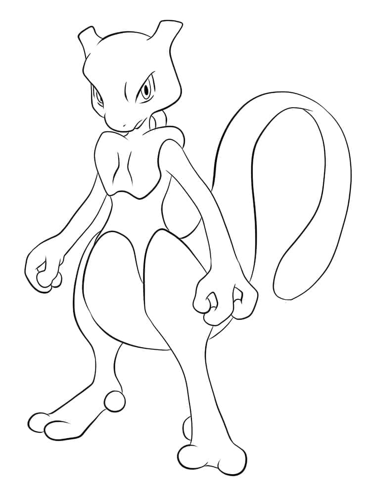 Gratis Mewtwo for Barn fargelegging