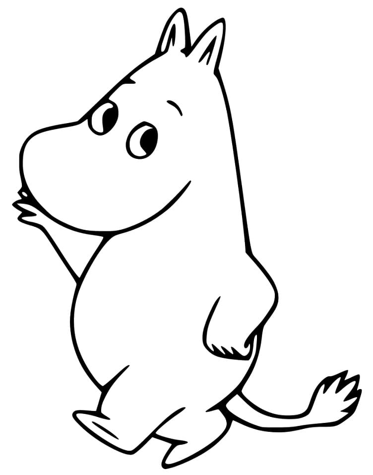 Gratis Moomin å Skrive ut fargelegging