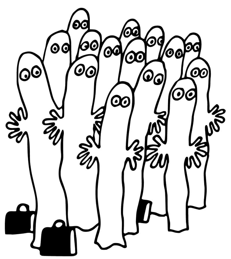 Gratis Moomin for Barn fargelegging