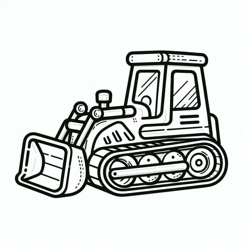Gratis Utskrift Bulldoser fargelegging