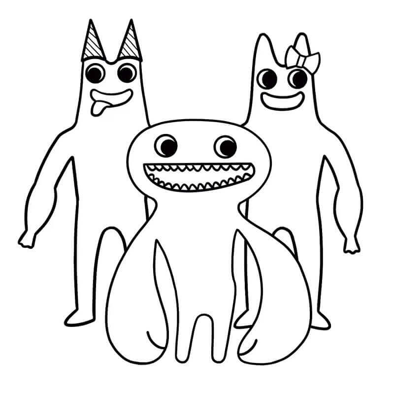 Gratis Utskriftbar Garten of Banban fargelegging