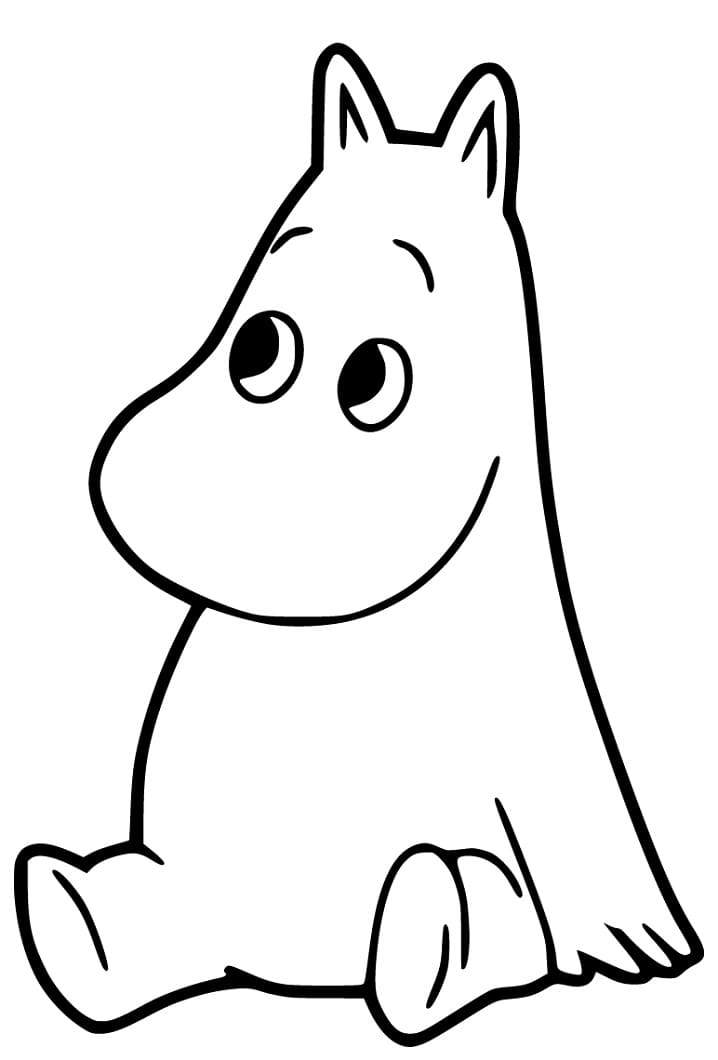 Gratis Utskriftbar Moomin fargelegging