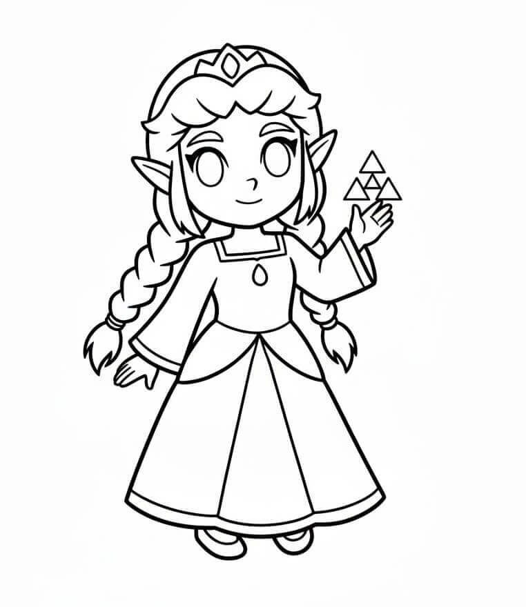 Gratis Utskriftbar Zelda fargelegging