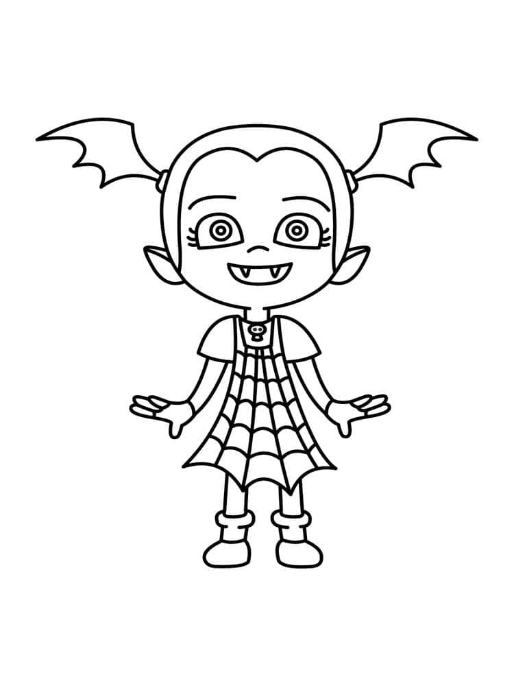 Gratis Vampirina å Skrive ut fargelegging