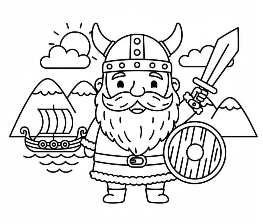 Gratis Viking fargelegging