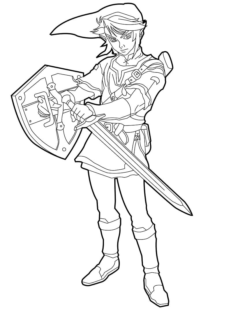Gratis Zelda Utskriftbar fargelegging