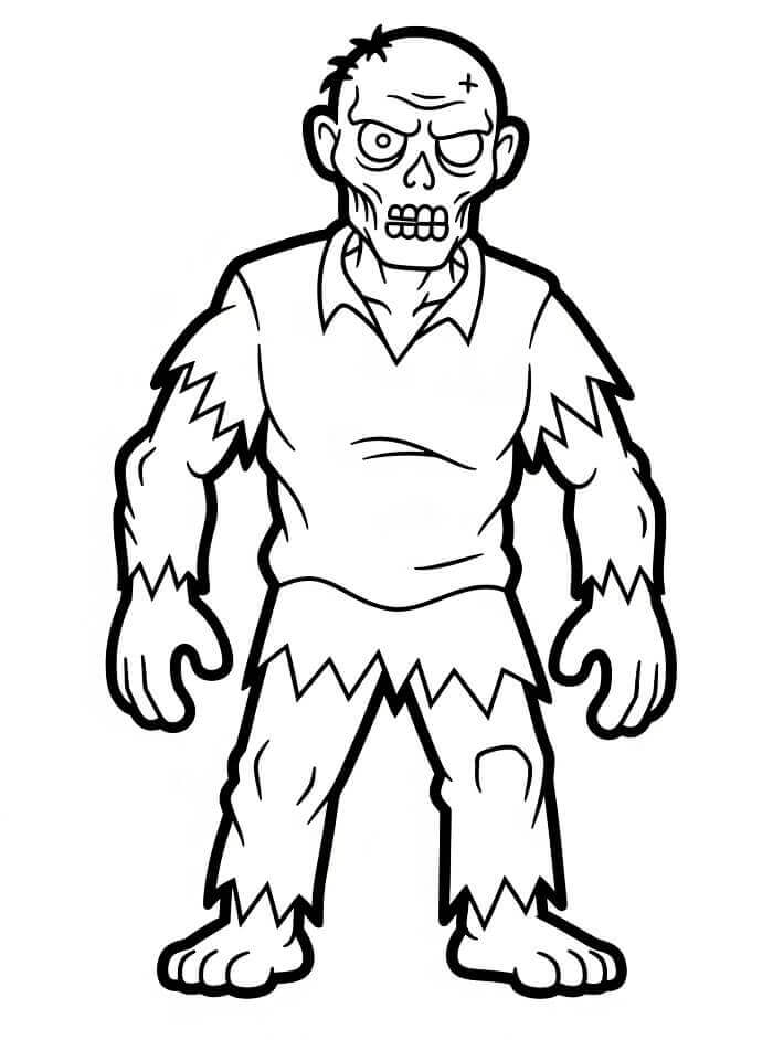 Gratis Zombie Utskriftbar fargelegging