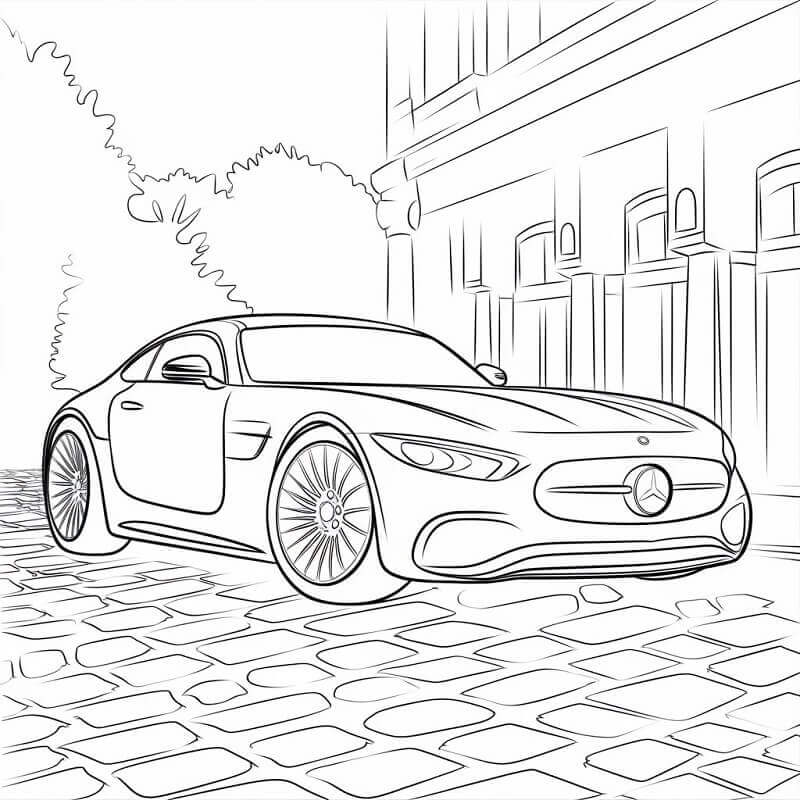 Grunnleggende Mercedes fargelegging