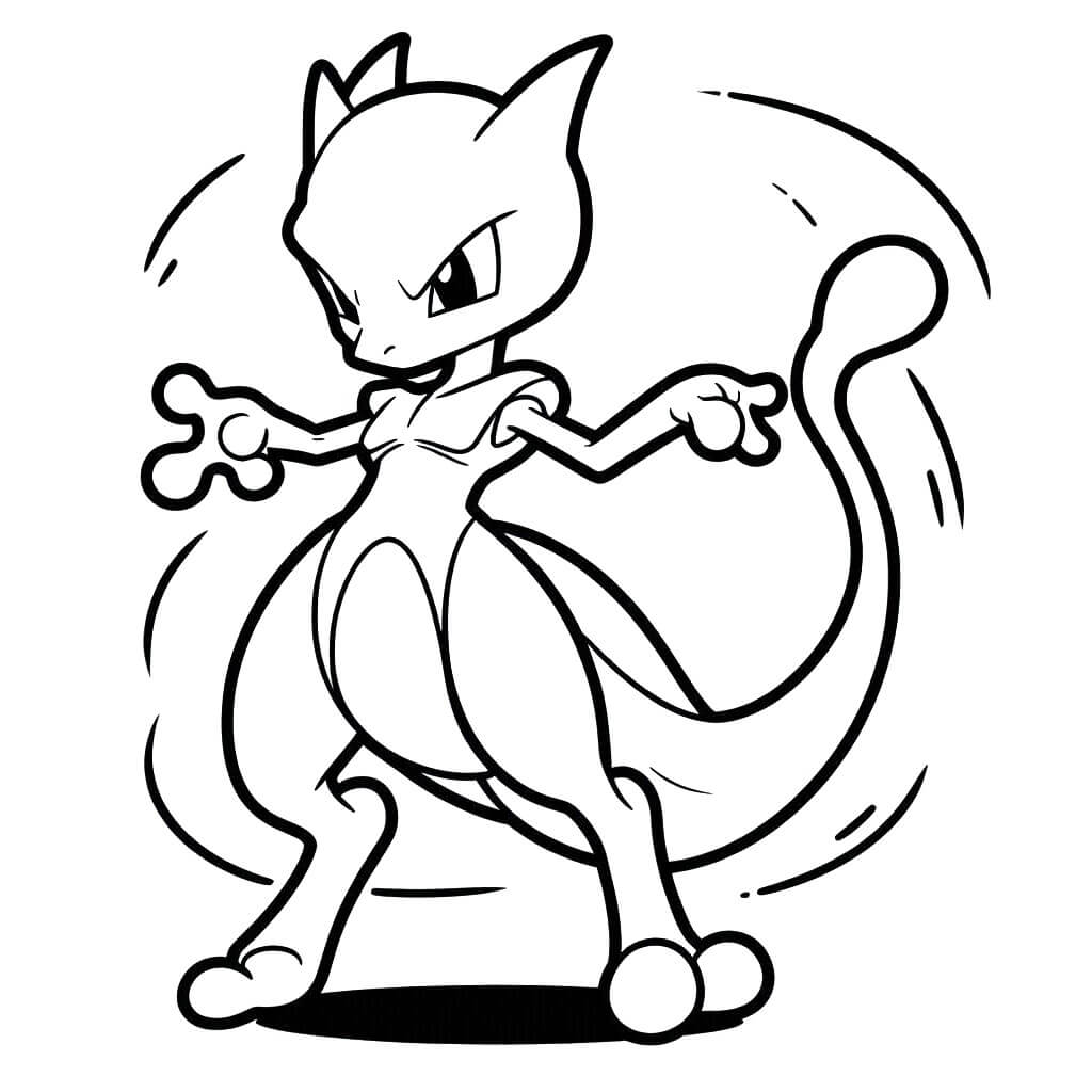 Grunnleggende Mewtwo fargelegging