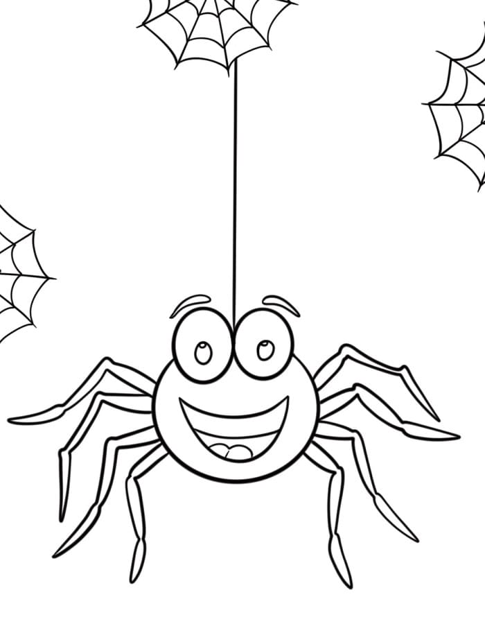 Halloween Edderkopp fargelegging