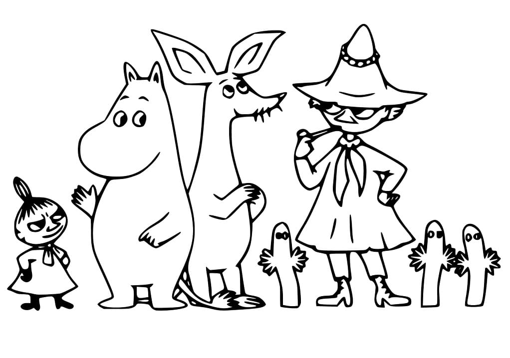 Herlig Moomin fargelegging