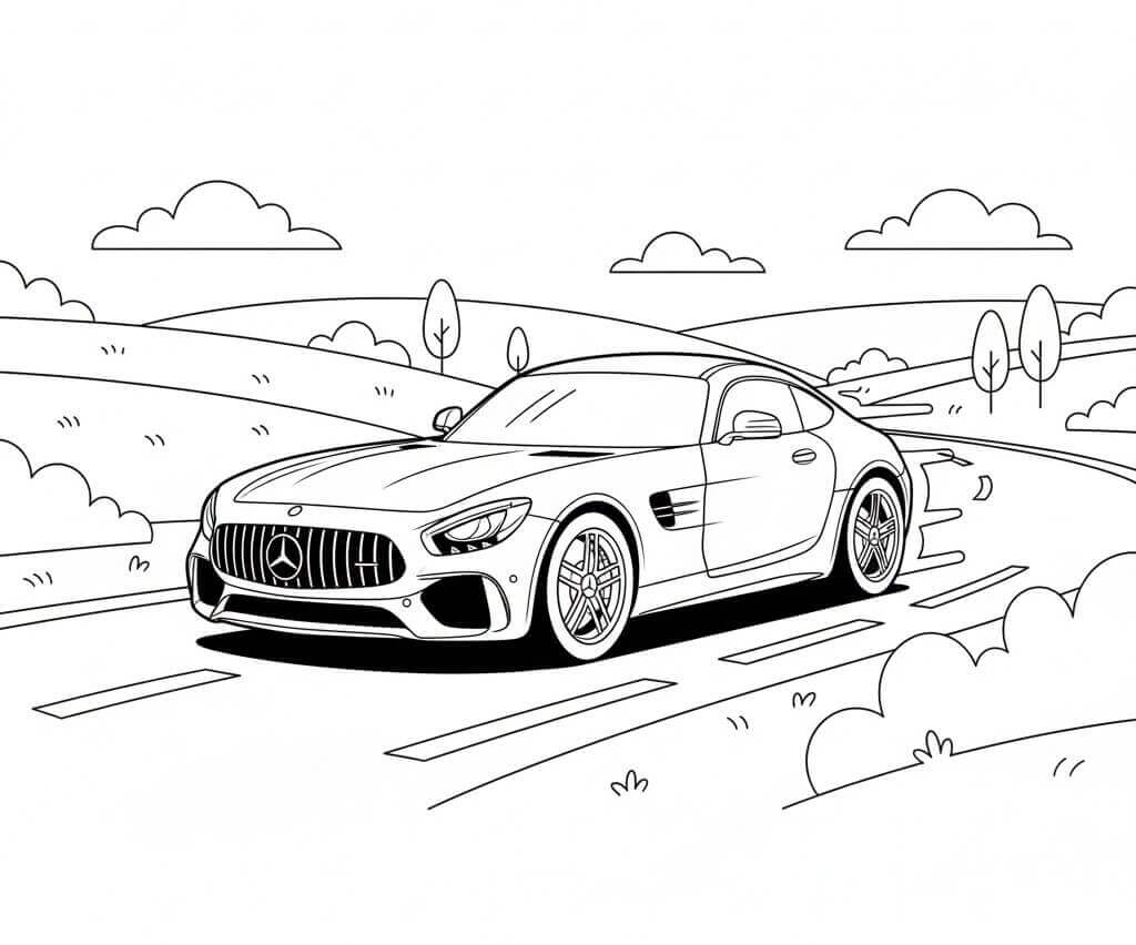 Hyggelig Mercedes fargelegging