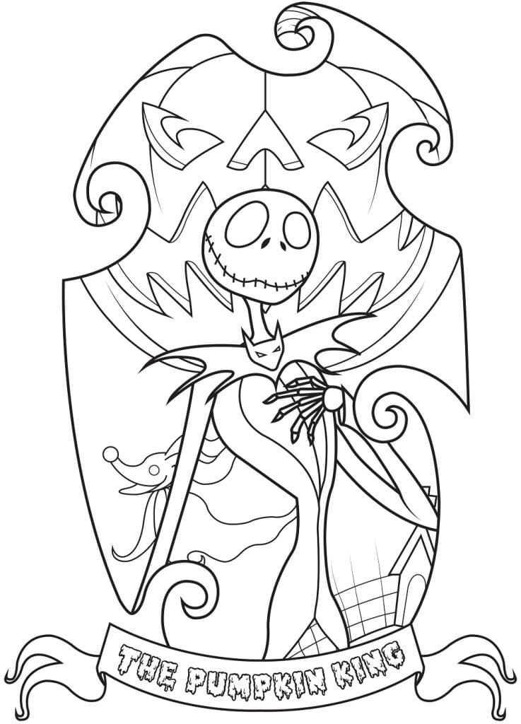 Jack Skellington fargelegging